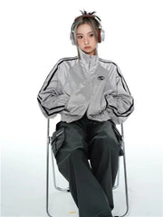 Y2K Loose Track Jacket