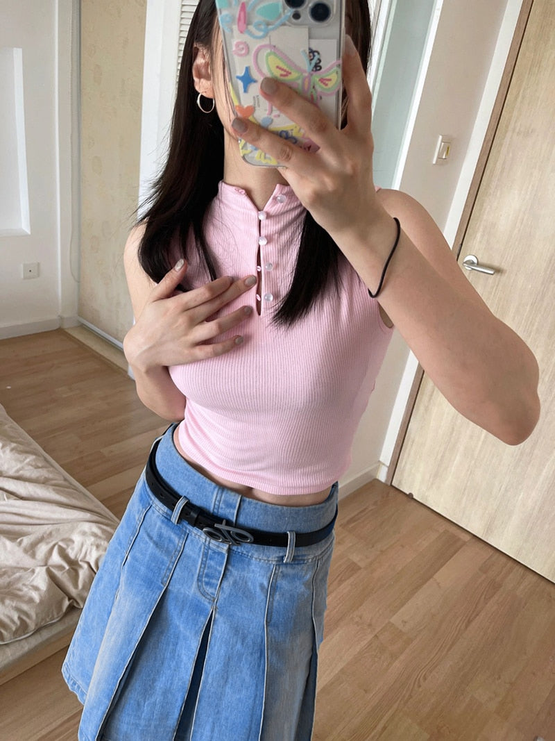 Knee-length Denim Skirt