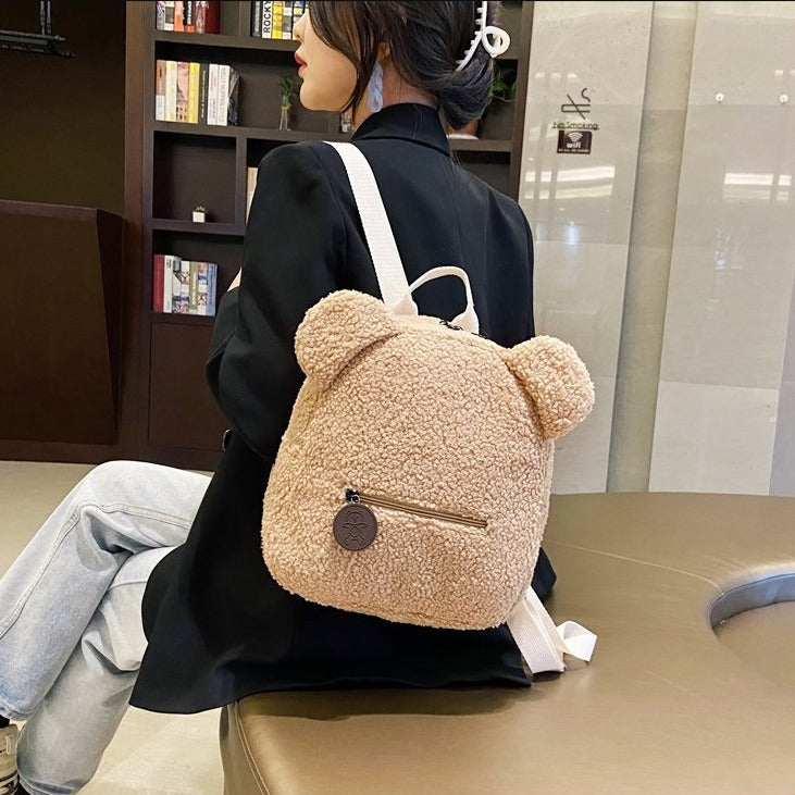 Fluffy Bear Backpack