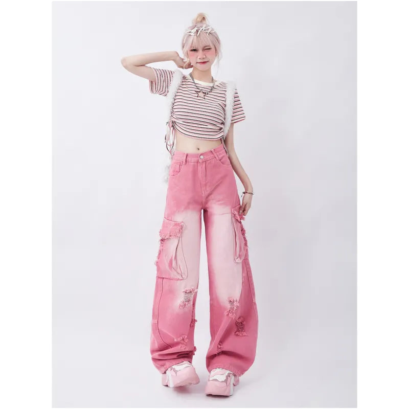 High Waist Wide Jeans