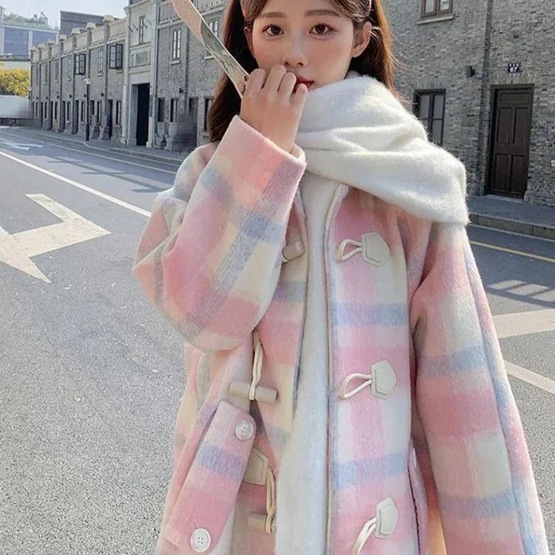 Winter Pastel Woollen Coat