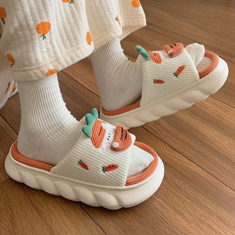 Kawaii Animals Platform Slippers