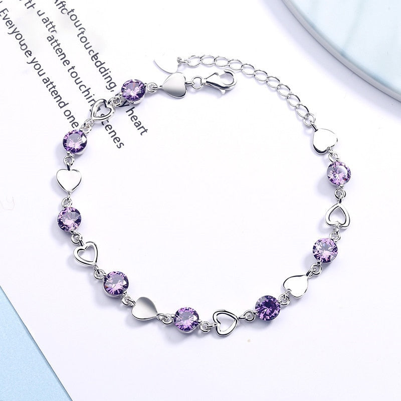 Silver Heart Bracelet