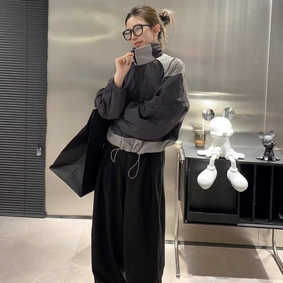 Cropped Harajuku Zip Up Jacket