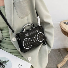 Boombox Style Shoulder Bag