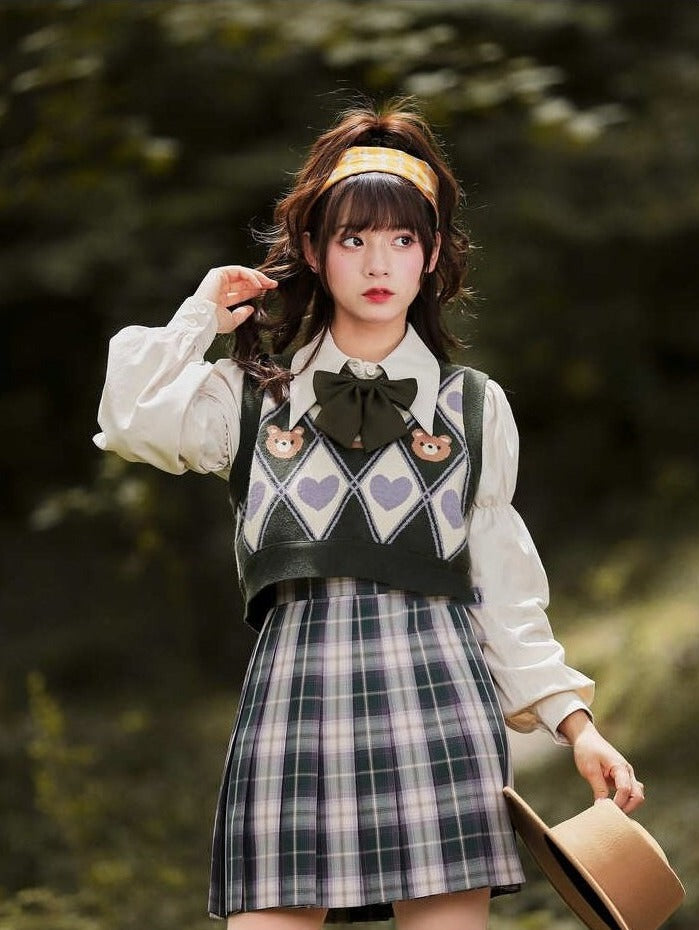 Kawaii Bear Sweater Vest