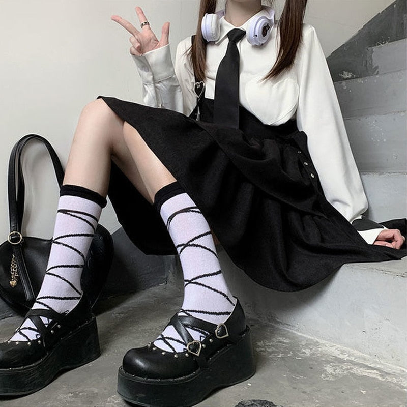 Korean Gothic Darkwear Dress