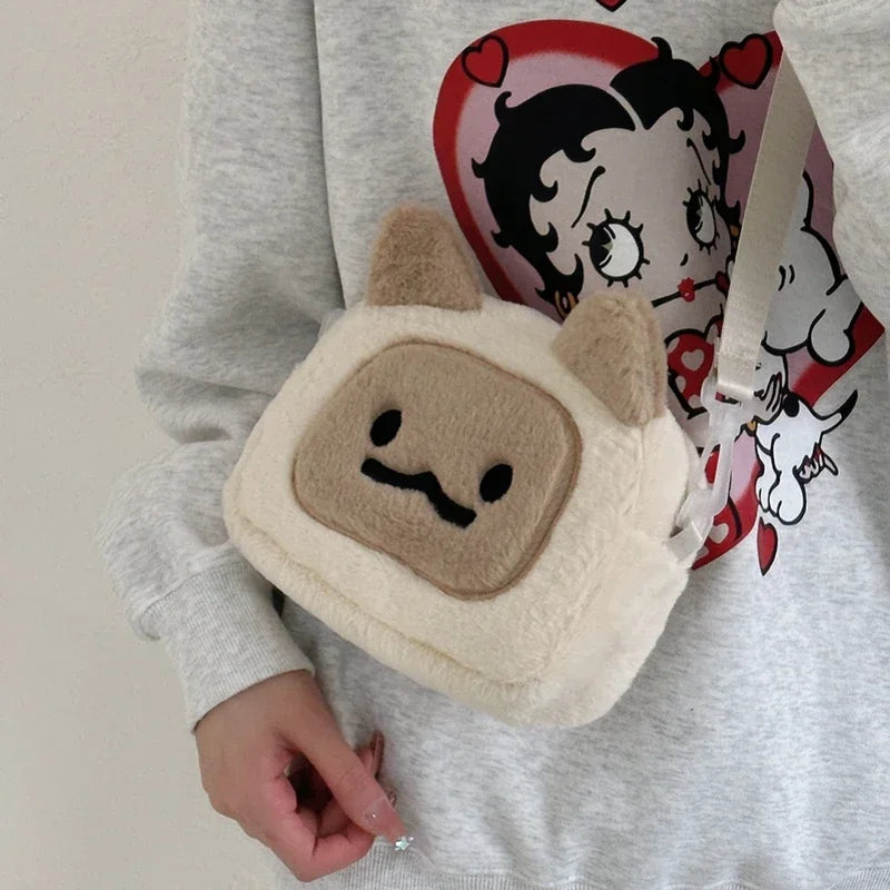 Kawaii Plush Cat Shoulder Bag