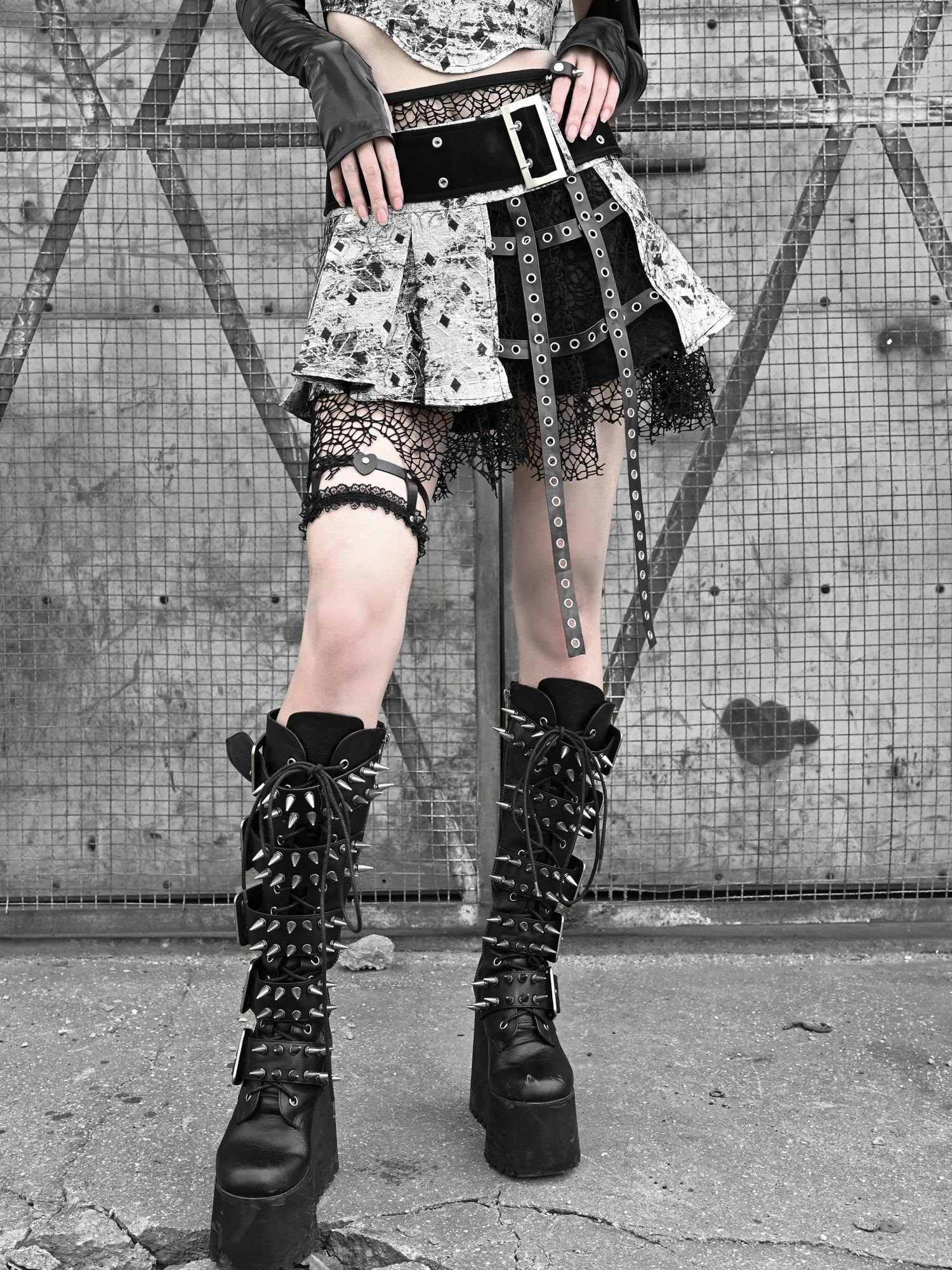 Harajuku Gothic Outfit Set - Top & Skirt