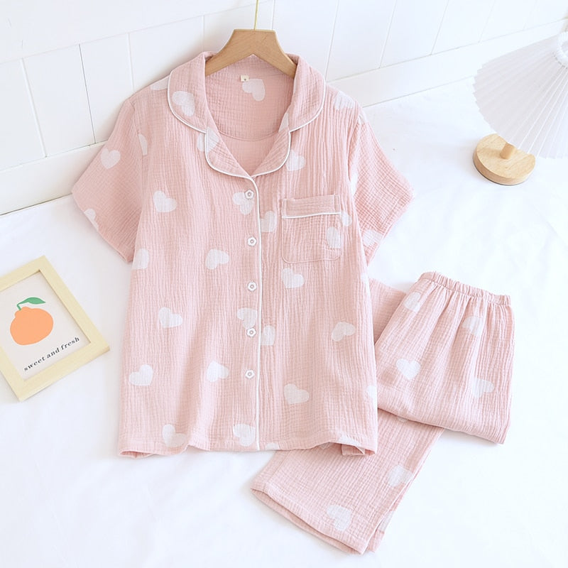 Pastel Heart Kawaii Pajamas