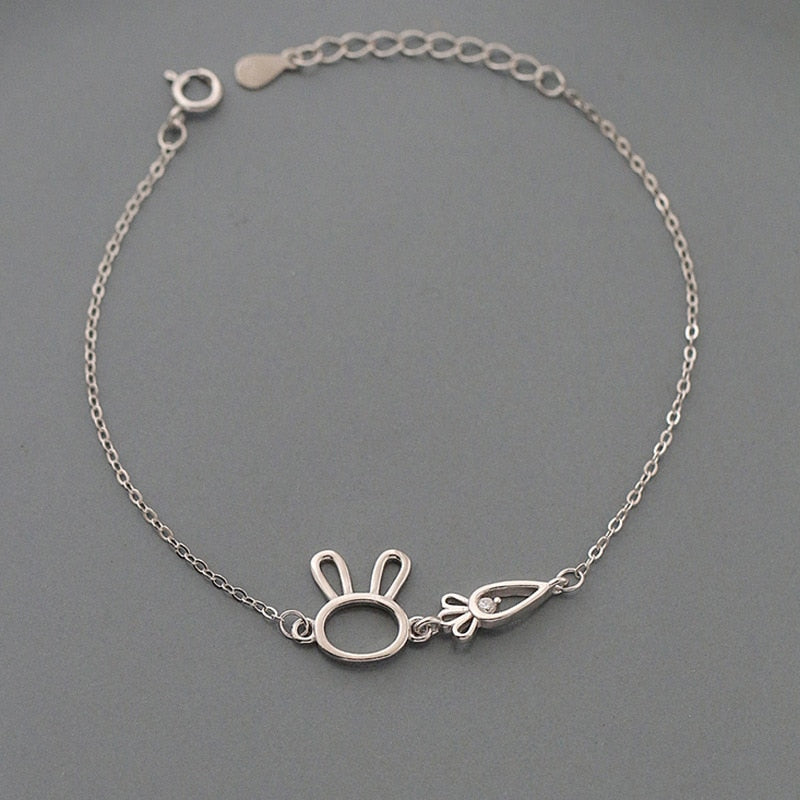Silver Bunny Bracelet
