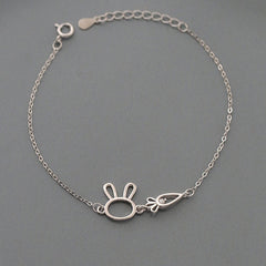 Silver Bunny Bracelet