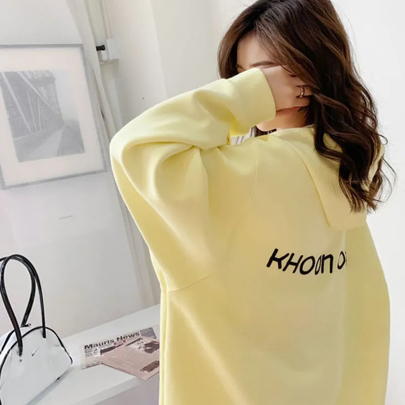 Casual Candy Color Hoodie