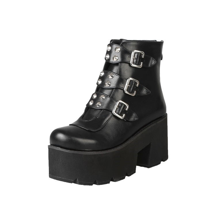 High Heel Punk Boots