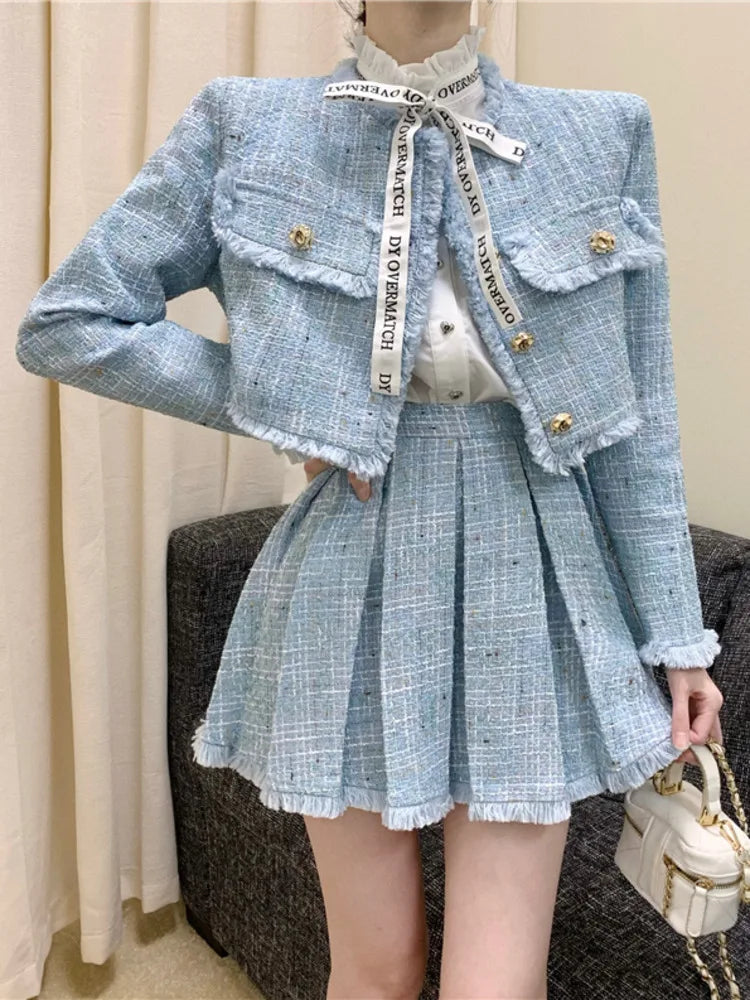 Korean Elegant 2 Piece Set - Jacket & Skirt