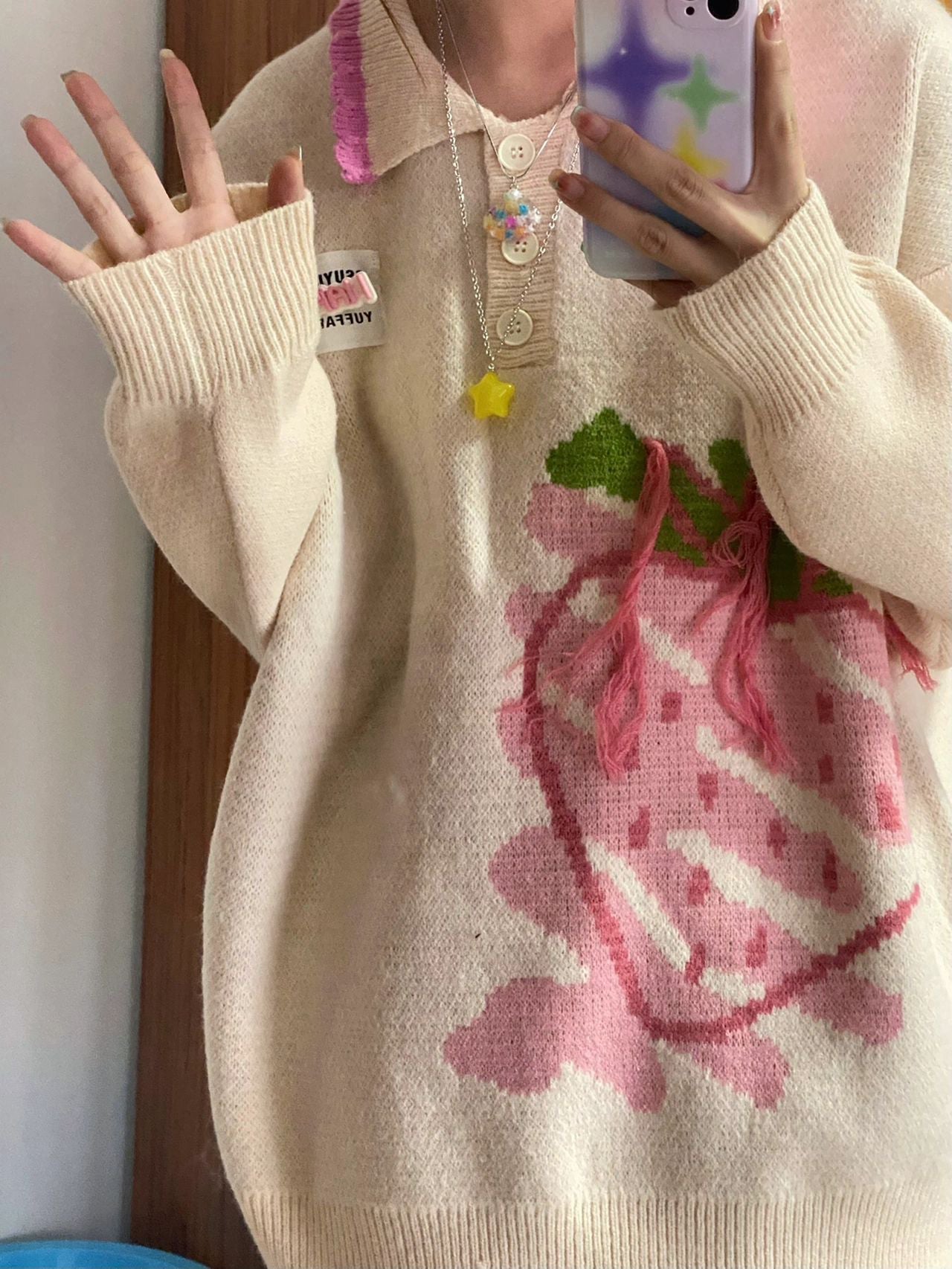 Japanese Kawaii Knitted Sweater