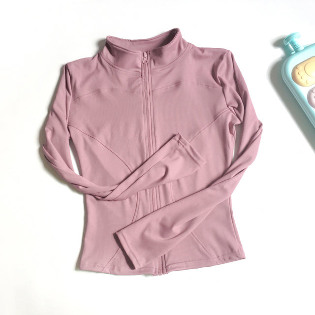 Yoga & Fitness Women's Long Sleeves Zipper Jacket