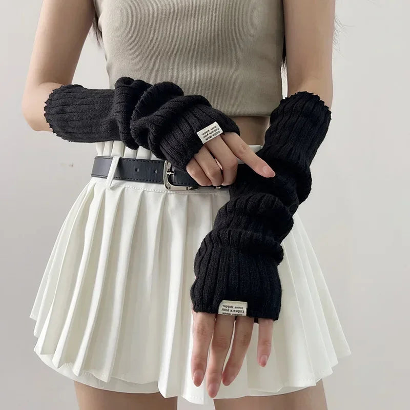 Y2K Knitted Arm Warmers