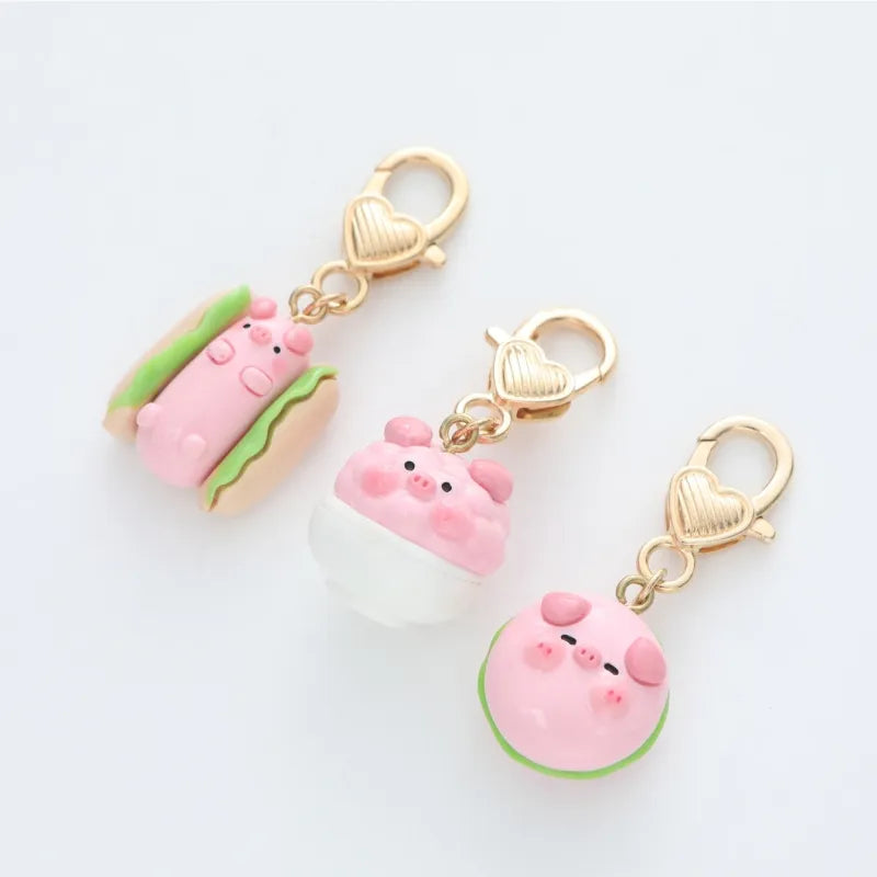 Cute Cartoon Pig Keychain