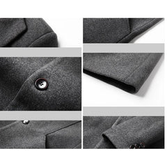 Raphael - Men's Single Breasted Wool Coat