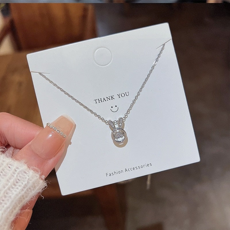 Cute Bunny Pendant Necklace