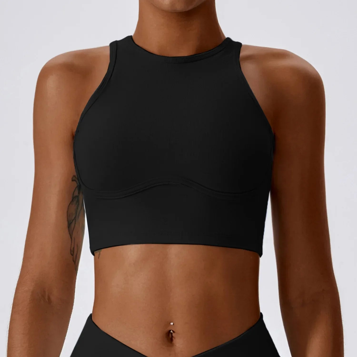 Seraphina - Racer Back Activewear Crop Top