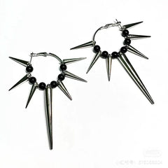 Harajuku Punk Silver Earrings