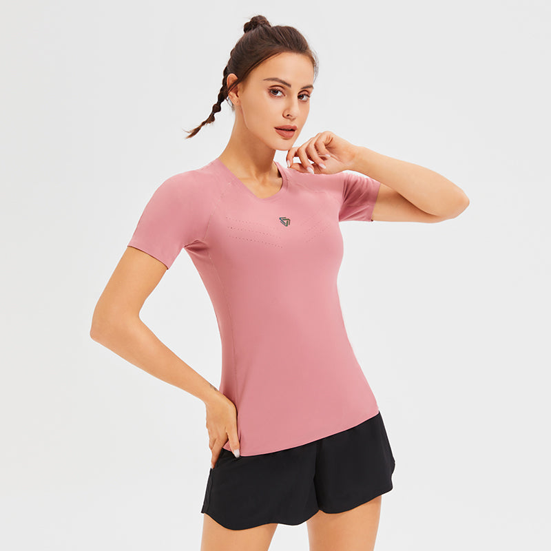 Women's Quick Drying Breathable Holes Yoga Top
