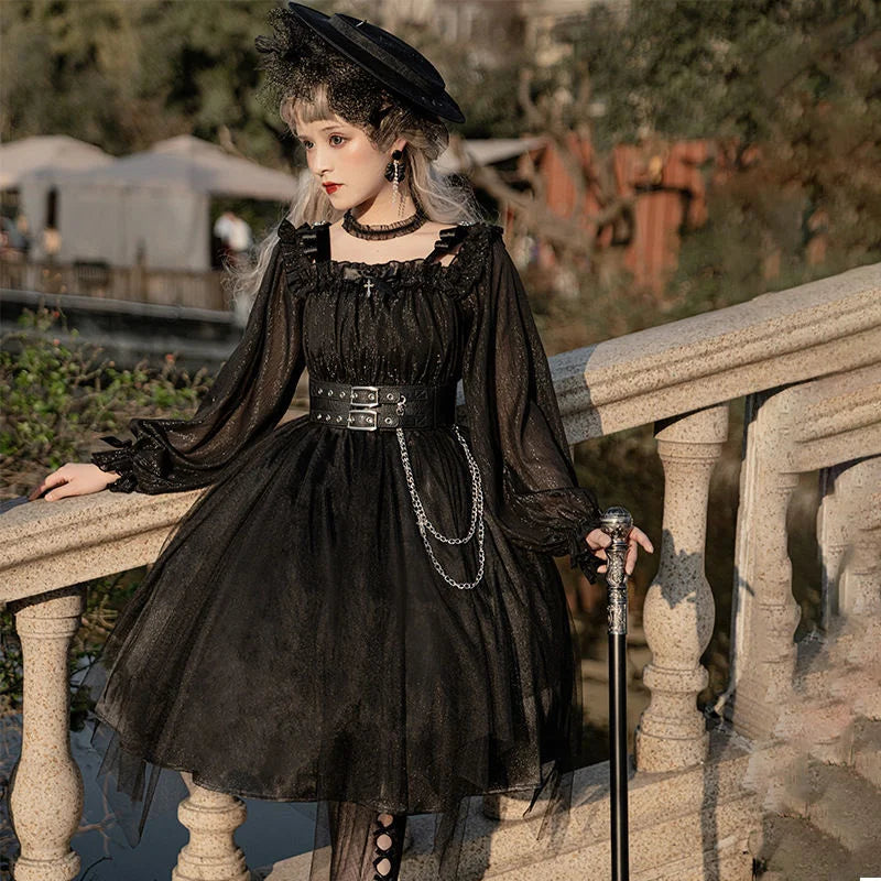 Gothic Lolita Long Sleeve Dress