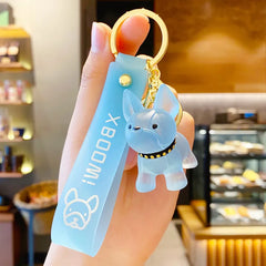 Crystal Dog Keychain