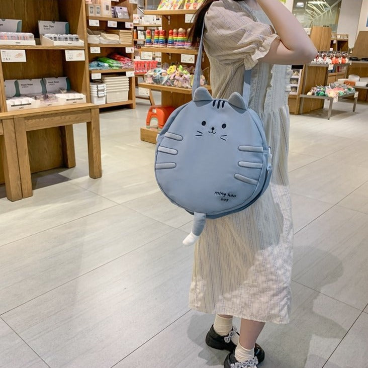 Kawaii Cat Circle Handbag