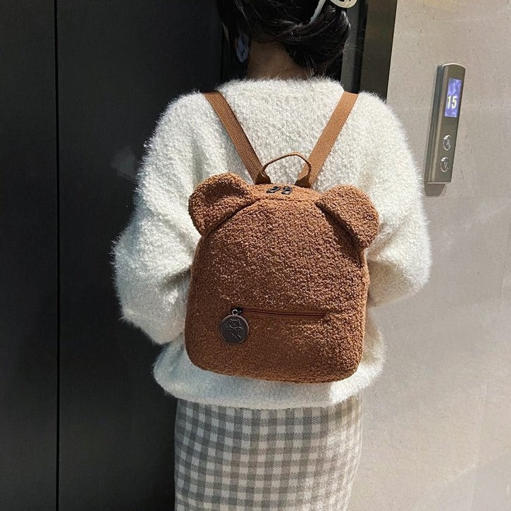 Fluffy Bear Backpack