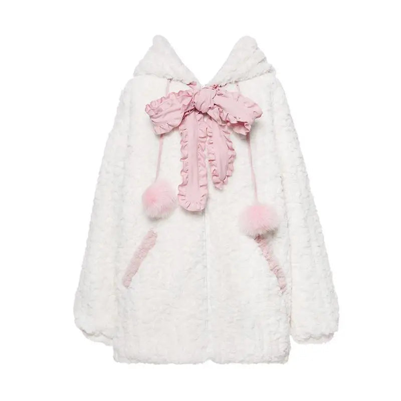 Harajuku Goth Coat with Cat Ears