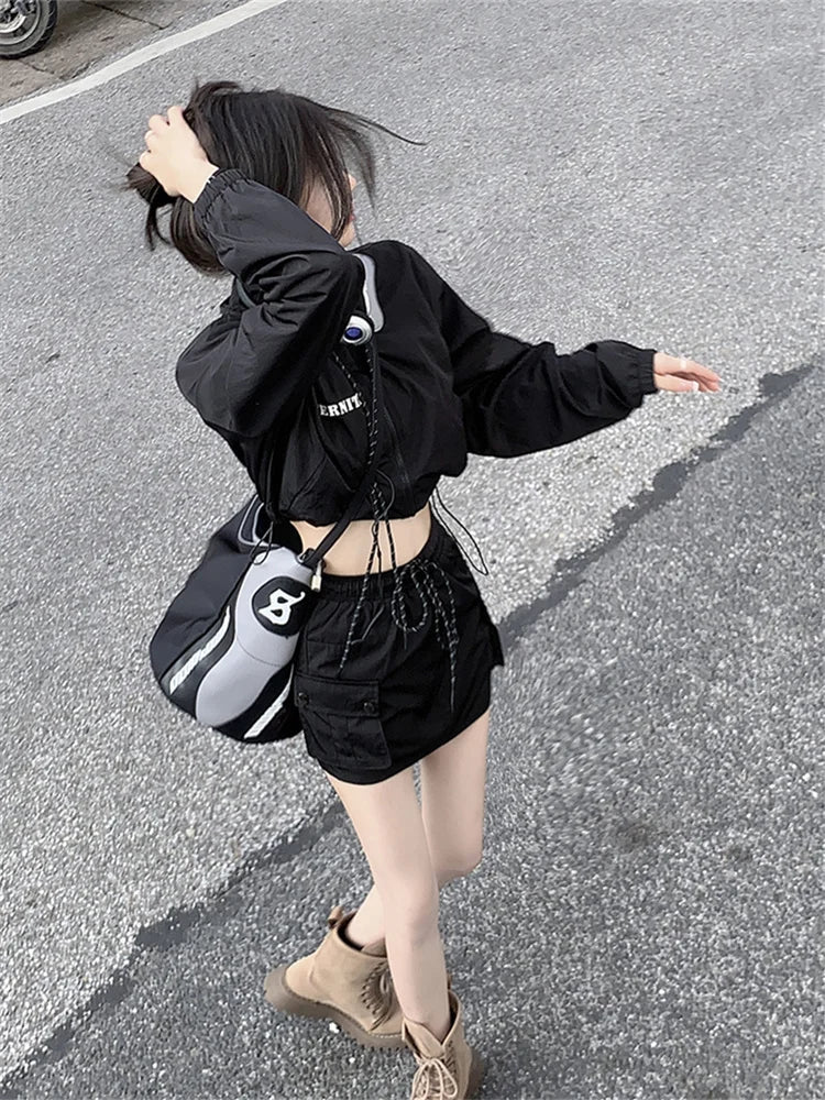 Y2K Techwear 2 Piece Set