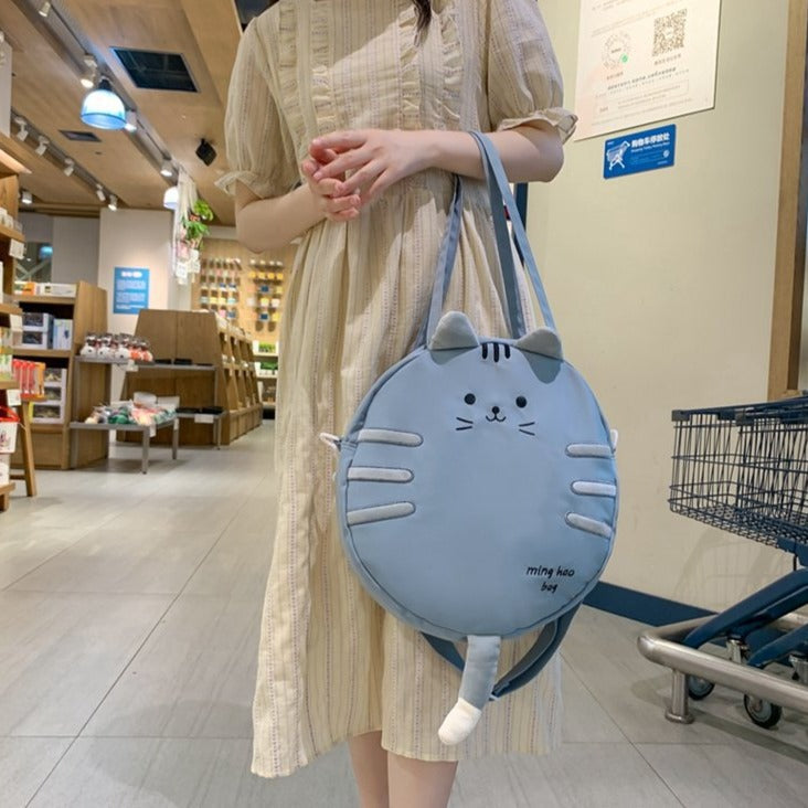 Kawaii Cat Circle Handbag