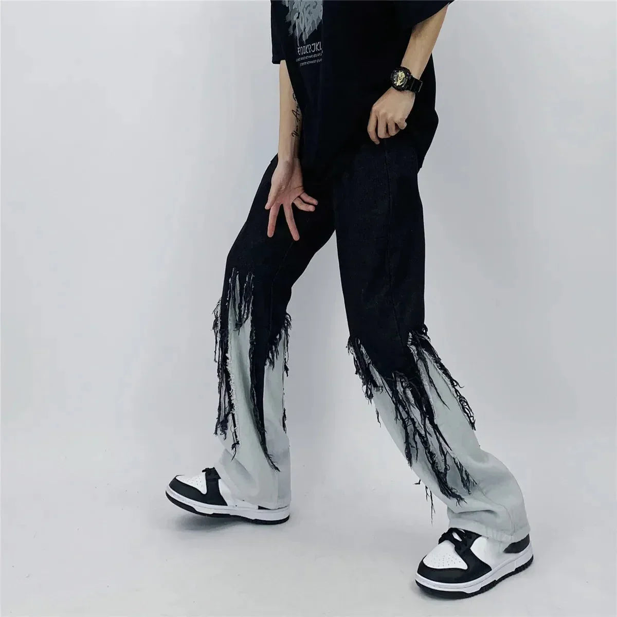Japanese Loose Tassel Pants