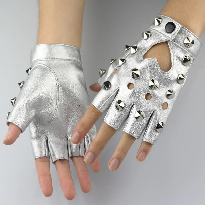 Half Finger Leather Gloves