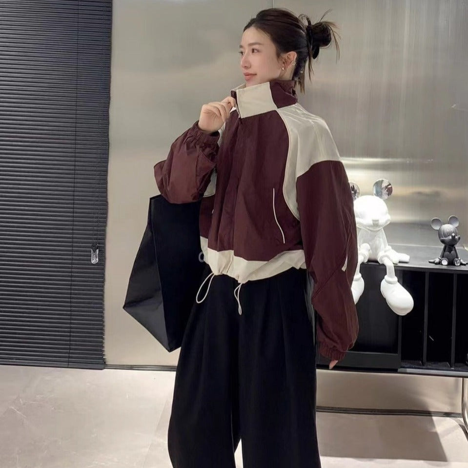 Cropped Harajuku Zip Up Jacket