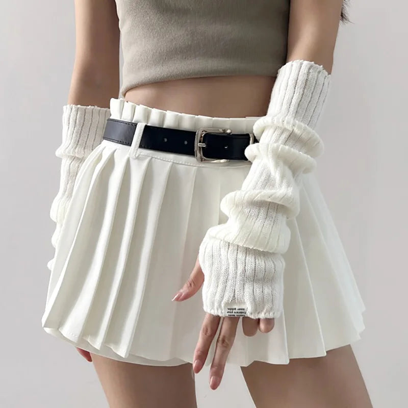 Y2K Knitted Arm Warmers