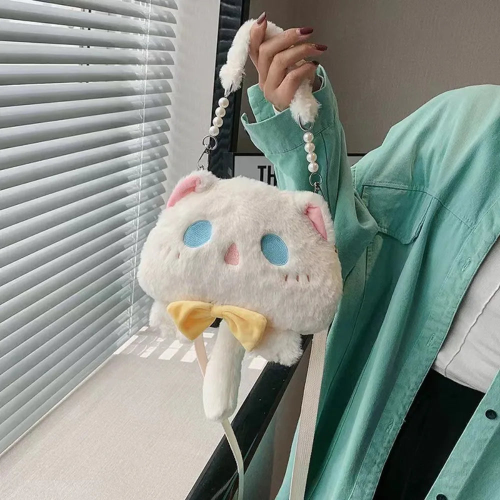Cute Lolita Plush Cat Shoulder Bag