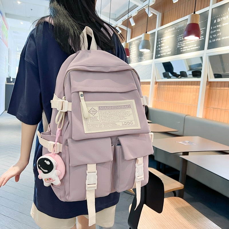 Multipocket Nylon Backpack