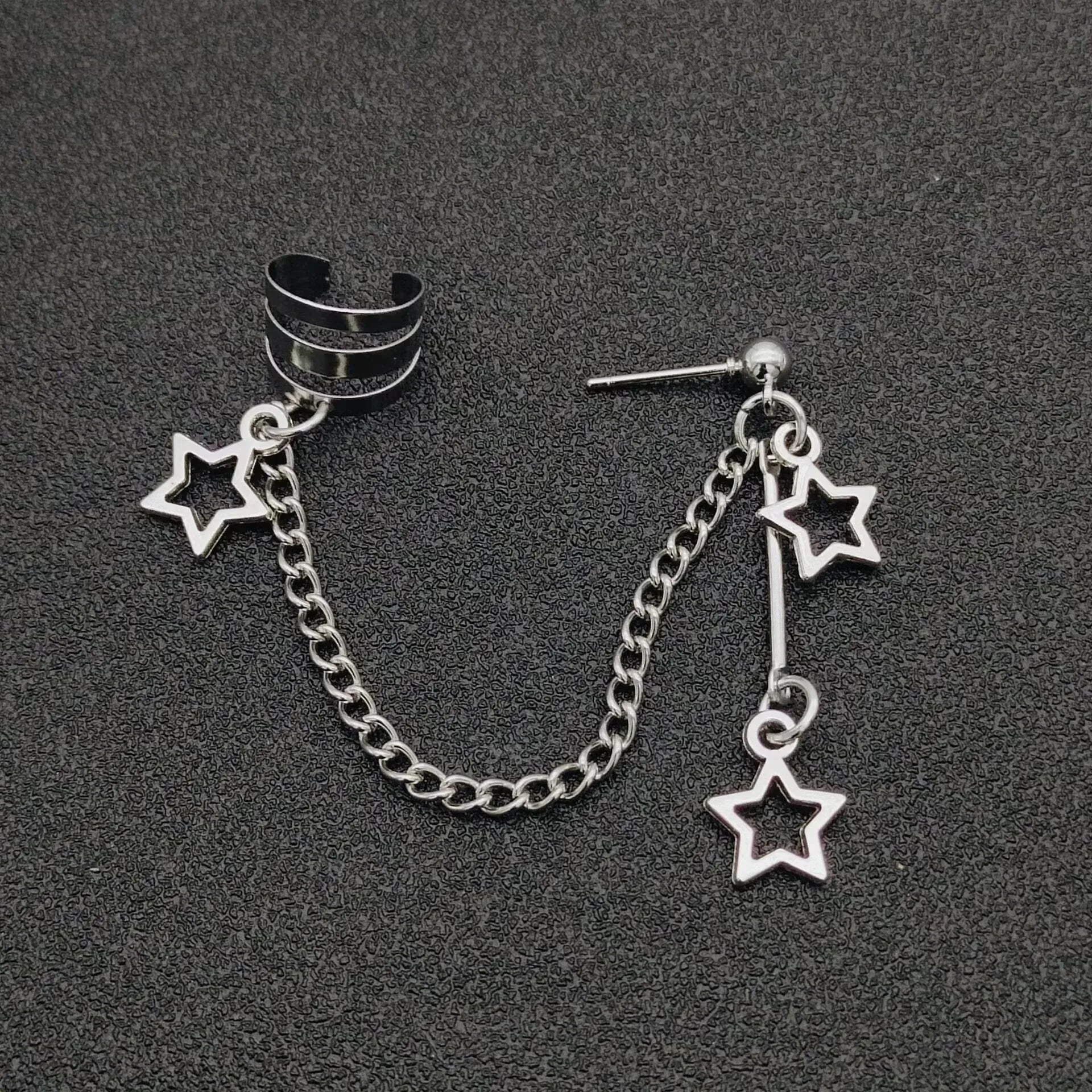 Star Chain Earrings