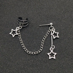 Star Chain Earrings
