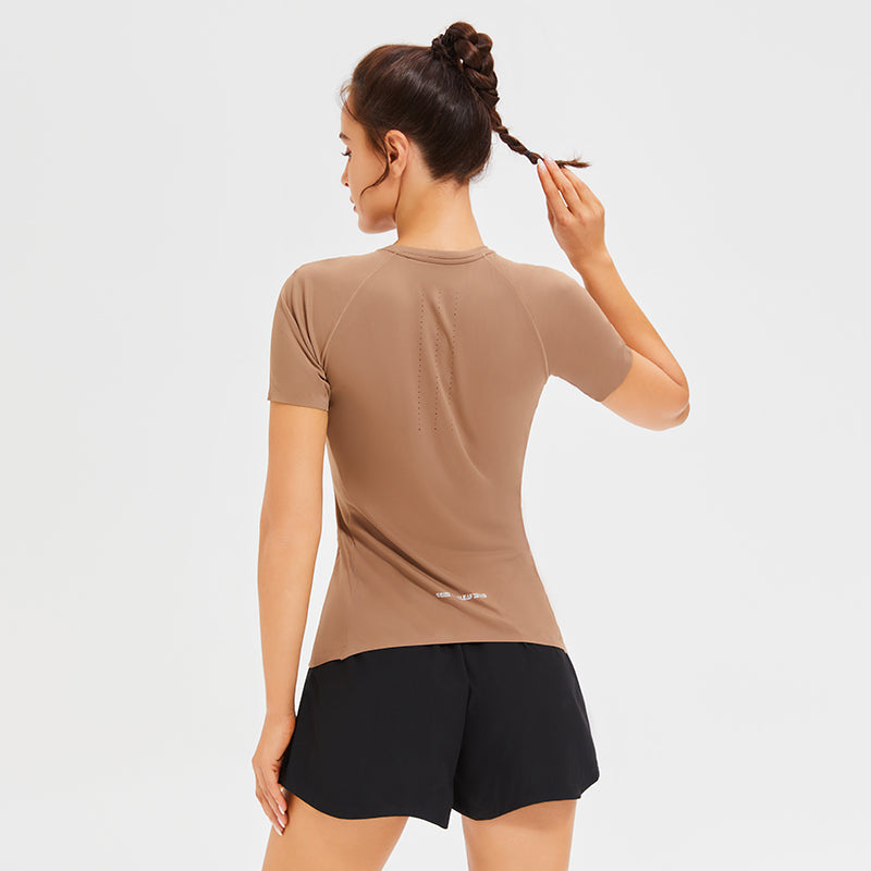 Women's Quick Drying Breathable Holes Yoga Top