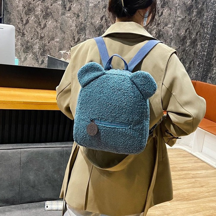 Fluffy Bear Backpack