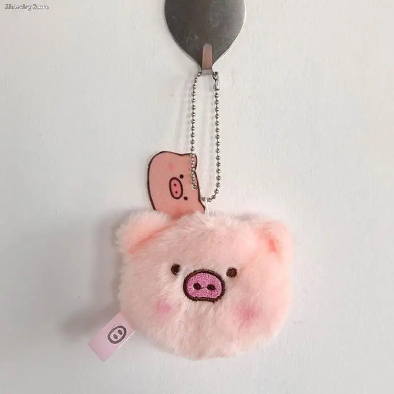 Kawaii Plush Pig Keychain