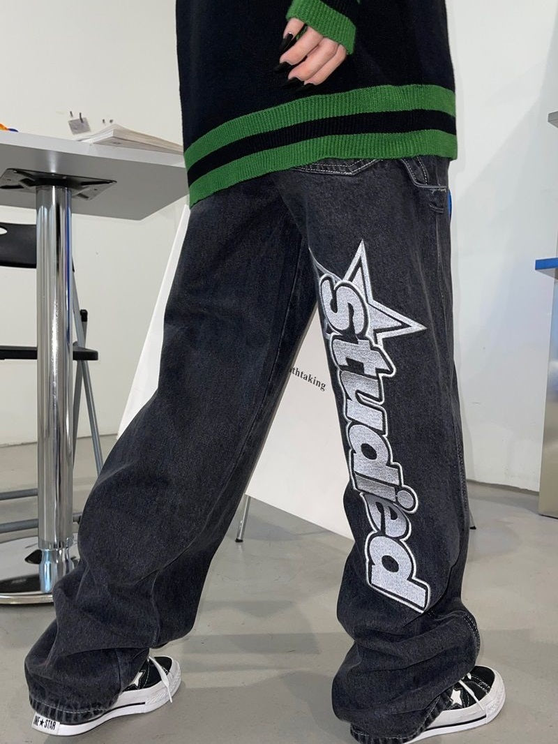 Y2k Style Wide Jeans