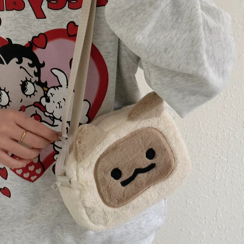 Kawaii Plush Cat Shoulder Bag