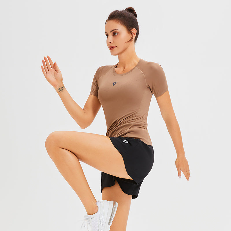 Women's Quick Drying Breathable Holes Yoga Top