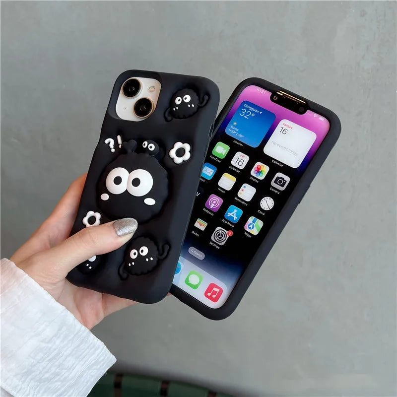Kawaii 3D Cartoon iPhone Case